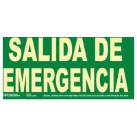 SEÑAL HOMOLOGADA SEGURIDAD SALIDA EMERGENCIA 320x150MM PVC VERDE ARCHIVO2000 6170-15H VE (Espera 4 dias)